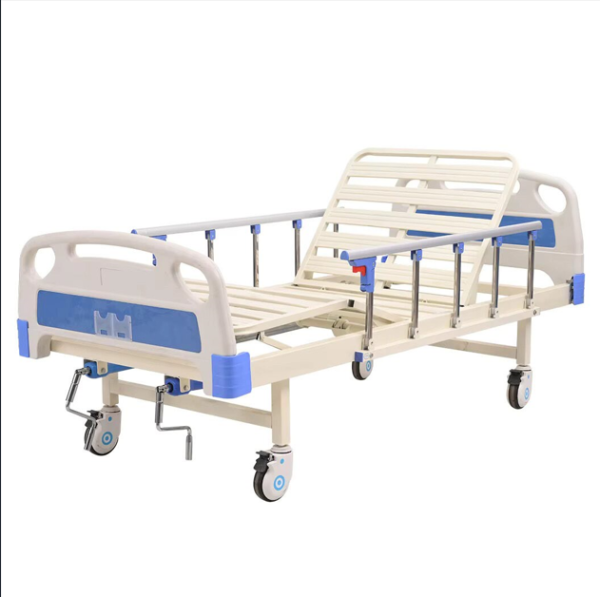 Patient bed with mattress