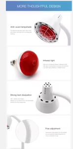 Desktop infrared therapy lamp