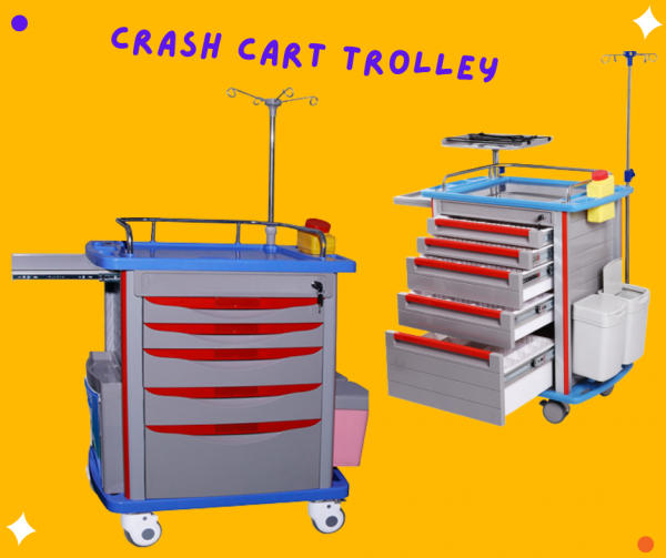 Crash cart trolley