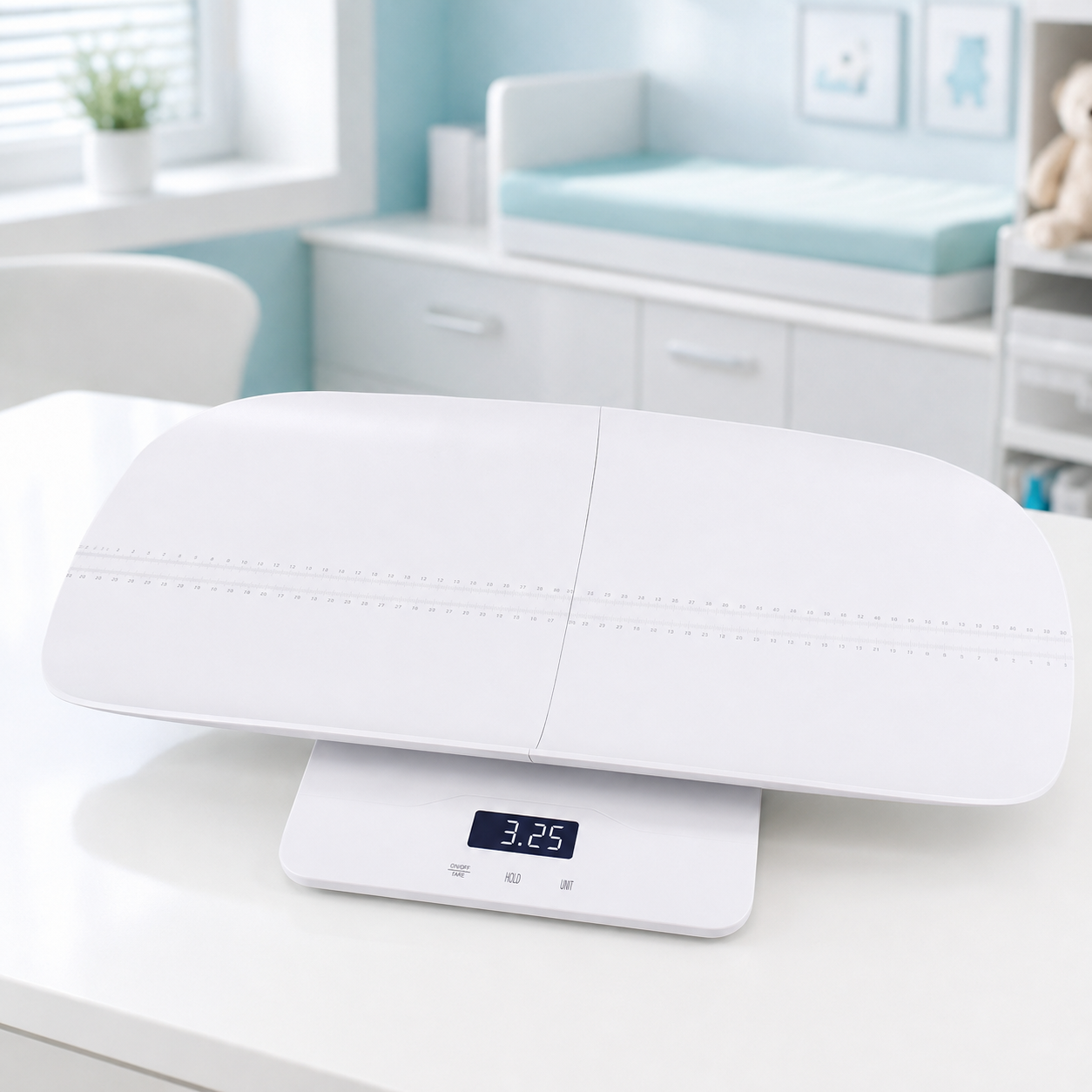 Portable digital baby scale for newborn and infant weight monitoring in Kenya