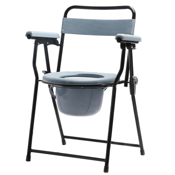 Collapsible commode chair