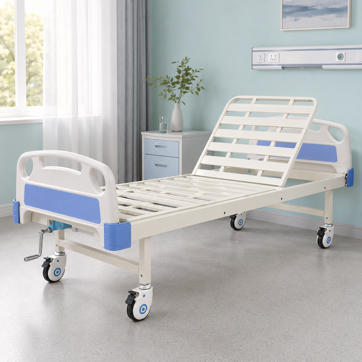 Single Crank Patient Bed