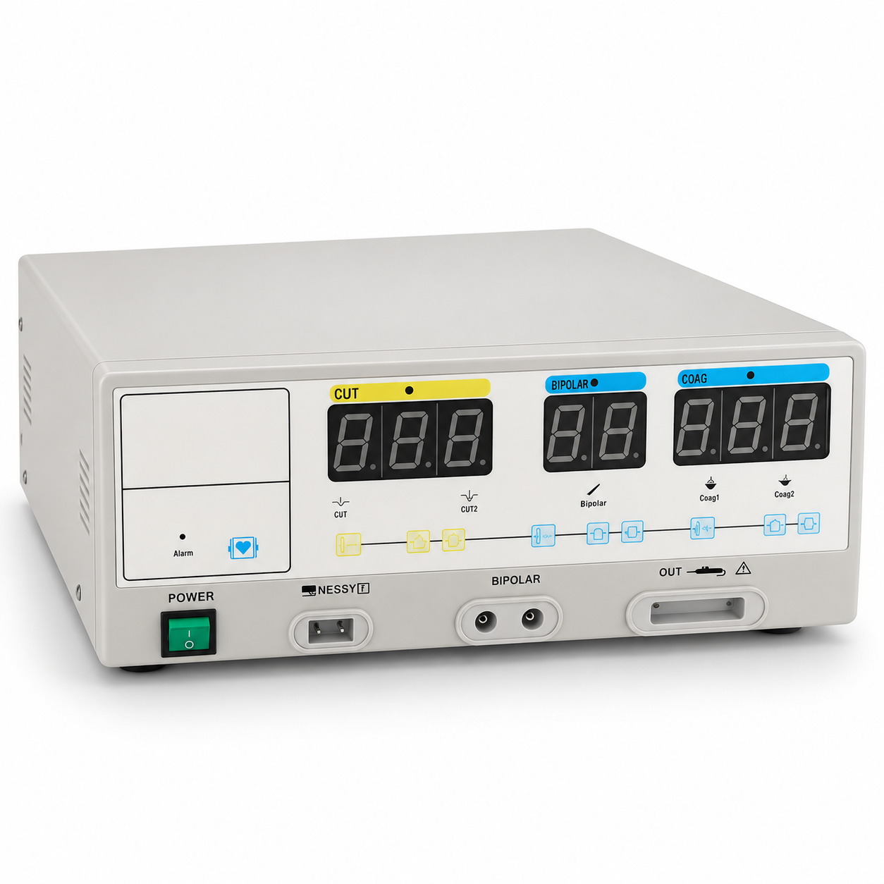 Diathermy Machine 300W with digital cut, bipolar and coagulation controls