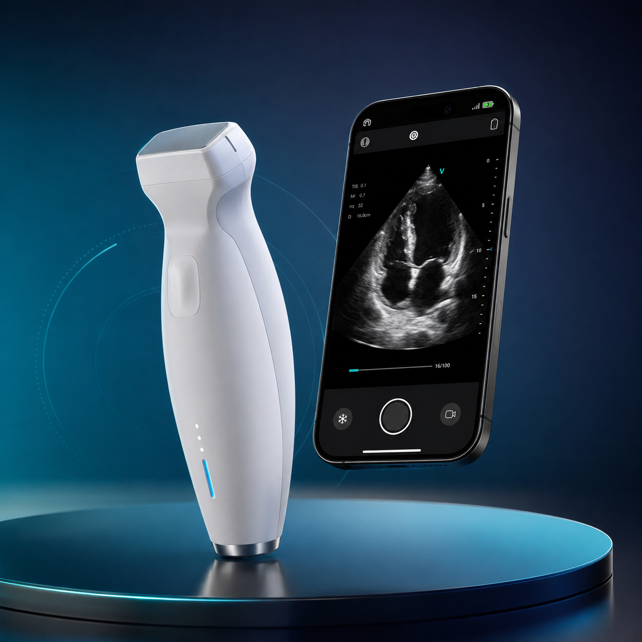 Portable POCUS ultrasound machine supplied by Medjet Hospital Supplies in Kenya