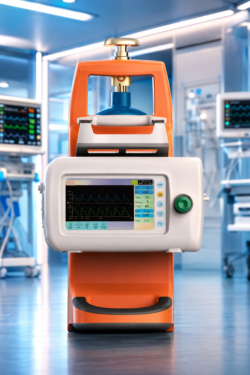 Portable medical ventilator for emergency and patient transport use in Kenya